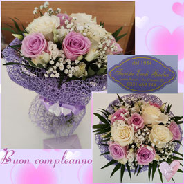 Bouquet rose lilla e alstroemrie