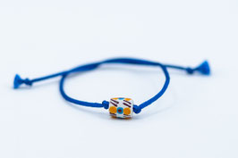 Bracelet blue, white stone / Armband blau, weißer Stein