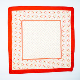 Foulard red patterned / Tuch rot gemustert