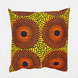 Cushion orange sun 40x40 - Kissen orange Sonne 40x40