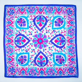 Foulard purple ornaments / Tuch violette Ornamente