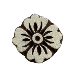 Holzstempel Block Print Blume M 293