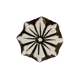 Holzstempel Block Print Blume M 288