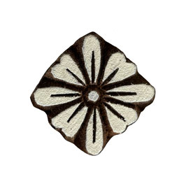 Holzstempel Block Print Blume M 290