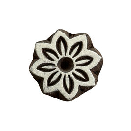 Holzstempel Block Print Blume M 287