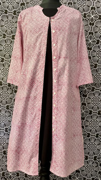 Blockprint Tunika  Anna Fuchsia