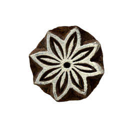 Holzstempel Block Print Blume M 297