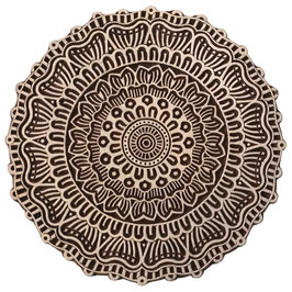 Holzstempel Block Print Mandala M 179