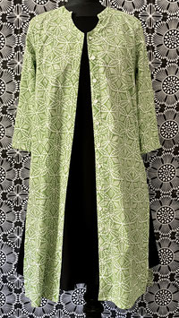 Blockprint Tunika Lia Hellgrün