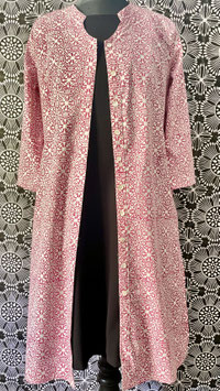 Blockprint Tunika Ella  Fuchsia