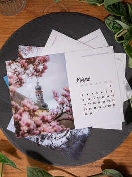 Saarland Tischkalender 2026 - ohne Kartenhalter