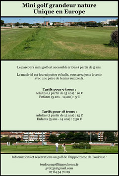 Mini golf pour 18 trous