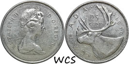 Canada 25 Cents 1979-1989 KM#74