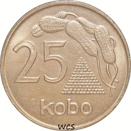 Nigeria 25 Kobo 1973-1975 KM#11