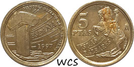 Spain 5 Pesetas 1997 (Balearic Islands) KM#981