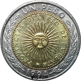 Argentina 1 Peso 1994-2016 KM#112.1