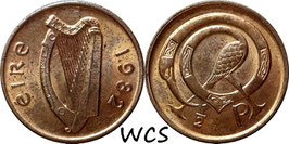 Ireland ½ Penny 1971-1986 KM#19