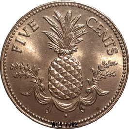 Bahamas 5 Cents 1974-2006 KM#60