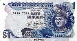 Malaysia 1 Ringgit 1981-1983 P.19A XF-