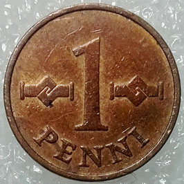 Finland 1 Penni 1963-1969 KM#44