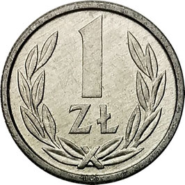 Poland 1 Zloty 1989-1990 MW Y#49.3