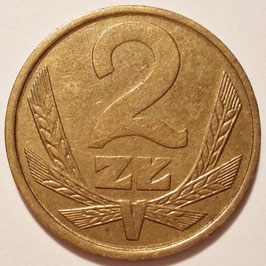 Poland 2 Zlote 1975-1985 Y#80.1