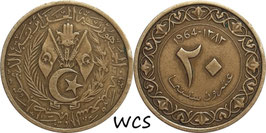 Algeria 20 Centimes 1964 KM#98