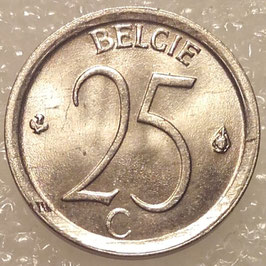 Belgium 25 Centimes 1964-1975 BELGIE M#154.1