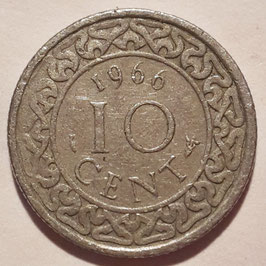 Suriname 10 Cents 1962-1986 KM13