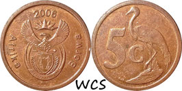 South Africa 5 Cents 2000-2011