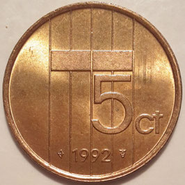 Netherlands 5 Cents 1982-2001 KM#202