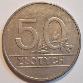 Poland 50 Zlotych 1990 MW Y#216