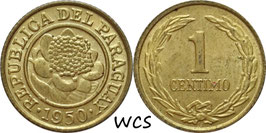 Paraguay 1 Centimo 1950 KM#20 AU