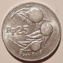 Indonesia 25 Rupiah 1991-1996 KM#55