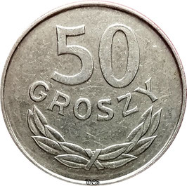 Poland 50 Groszy 1986-1987 Y#48.2