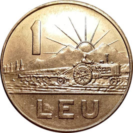 Romania 1 Leu 1966 KM#95 XF