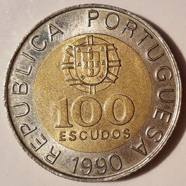 Portugal 100 Escudos 1989-2001 KM#645