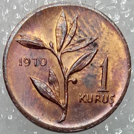 Turkey 1 Kurus 1963-1974 KM#895a