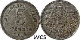 German Empire 5 Pfennig 1915-1922 KM#19