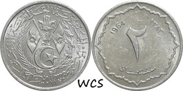 Algeria 2 Centimes 1964 KM#95