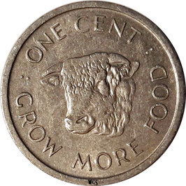 Seychelles 1 Cent 1972 F.A.O. KM#17