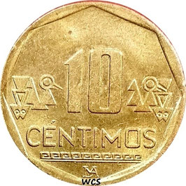 Peru 10 Centimos 1991-2019