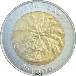 Indonesia 1000 Rupiah 1993-2010 KM#56