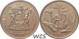South Africa 50 Cents 1970-1990 KM#87