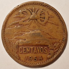 Mexico 20 Centavos 1943-1955 KM#439