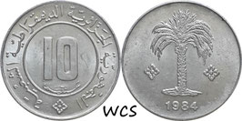 Algeria 10 Centimes 1984 KM#115 XF
