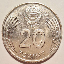 Hungary 20 Forint 1982-1989 KM#630