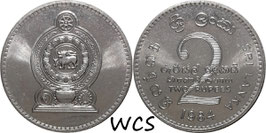Sri Lanka 2 Rupees 1984 KM#147 UNC (MS63+)