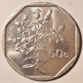 Malta 50 Cents 1991-2007 KM#98