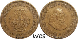 South Africa ½ Cent 1961-1964 KM#56